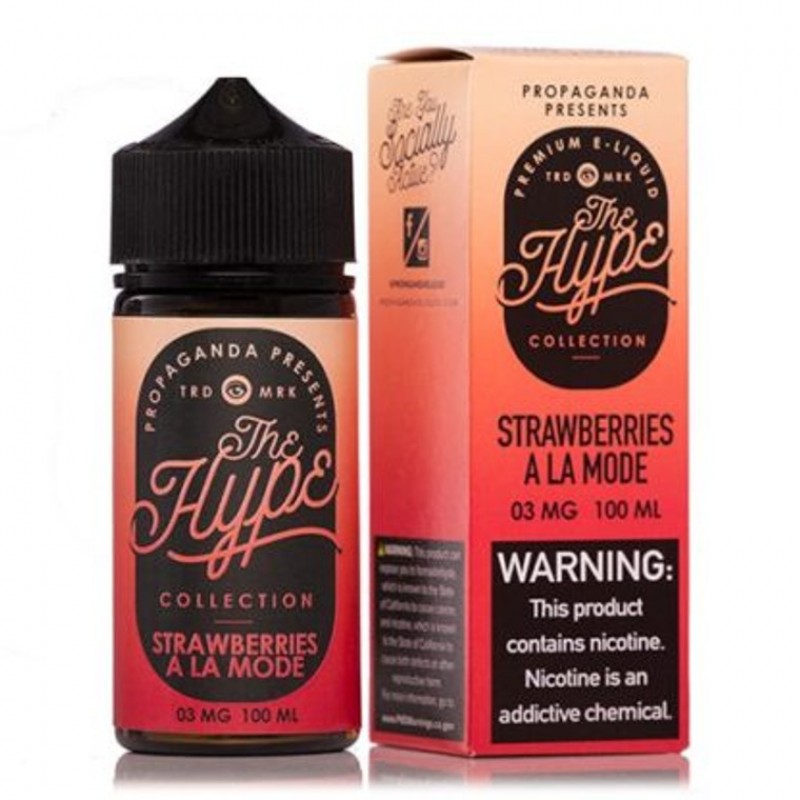 Strawberries A La Mode by Propaganda The Hype Collection TFN Series E-Liquid