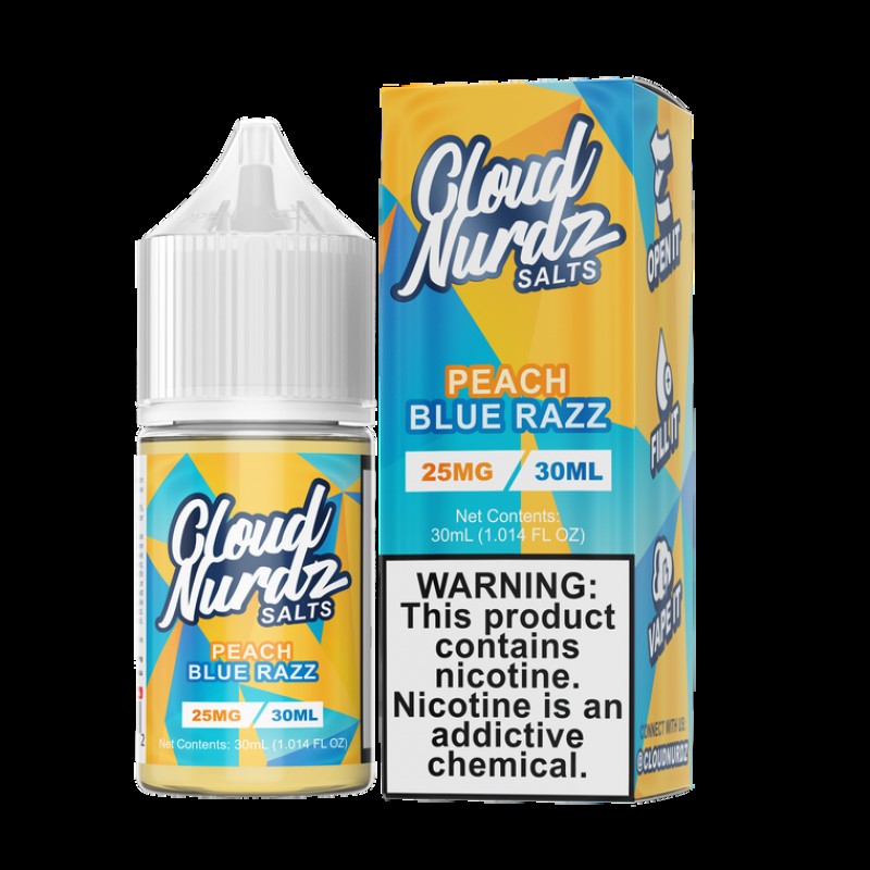 Peach Blue Razz By Cloud Nurdz Salts E-Liquid