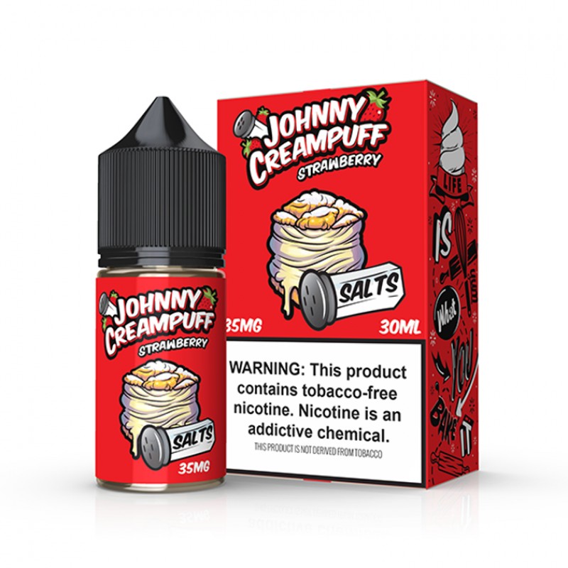 Strawberry by Tinted Brew ��� Johnny Creampuff TFN Salts Series 30mL