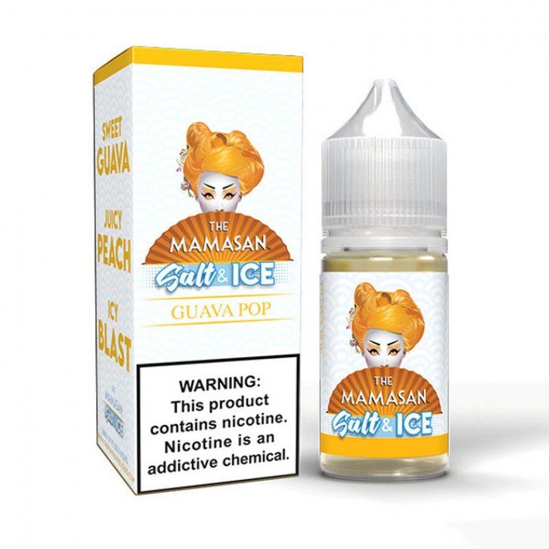 Guava Pop Ice (Guava Peach Ice) by The Mamasan Salts Series | 30mL