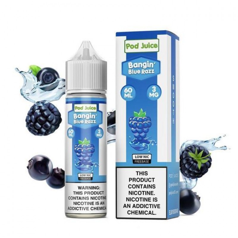 Bangin Blue Razz by Pod Juice E-Liquid