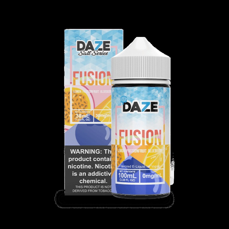 Lemon Passionfruit Blueberry Iced by 7 Daze E-Liquid 100mL