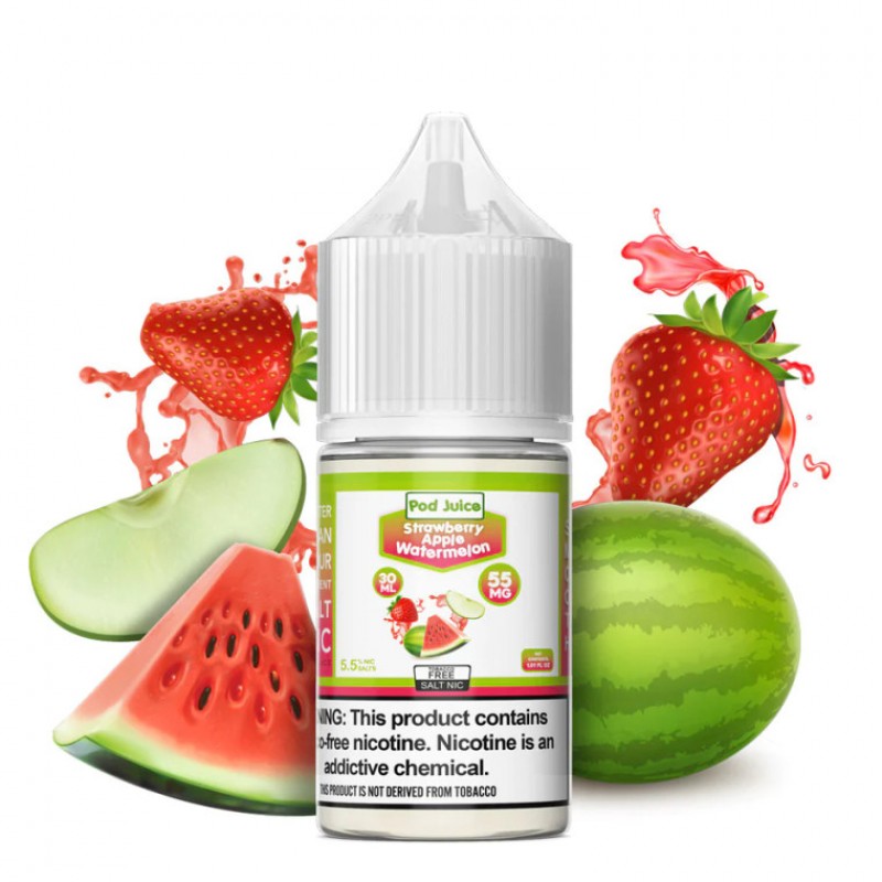 Strawberry Apple Watermelon by Pod juice TFN Salt