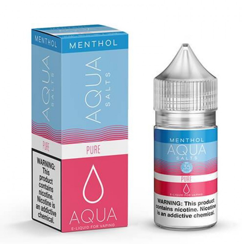 Pure Menthol by Aqua Tobacco-Free Nicotine Nicotine Salts E-Liquid