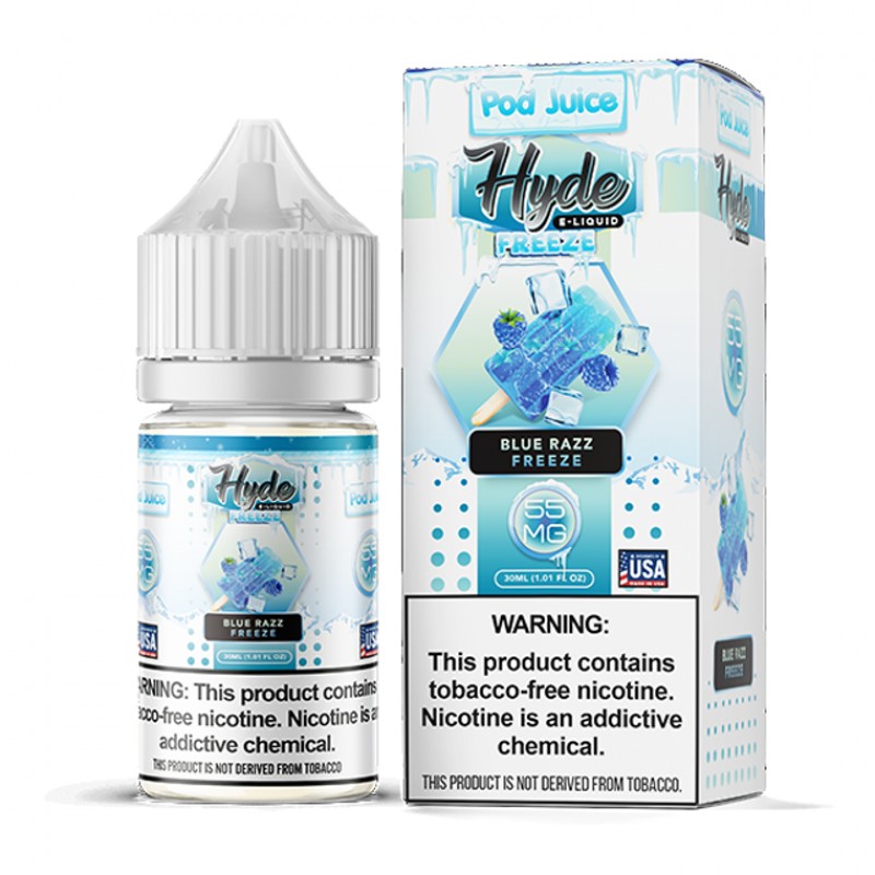 Blue Razz Freeze by Pod Juice - Hyde TFN Salt 30mL