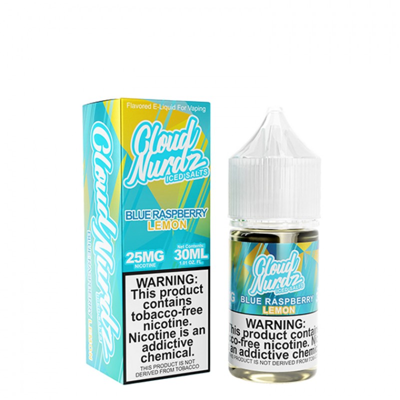 Iced Blue Raspberry Lemon by Cloud Nurdz TFN Salts E-Liquid