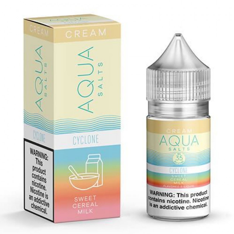 Cyclone By Aqua Cream Salt E-Liquid