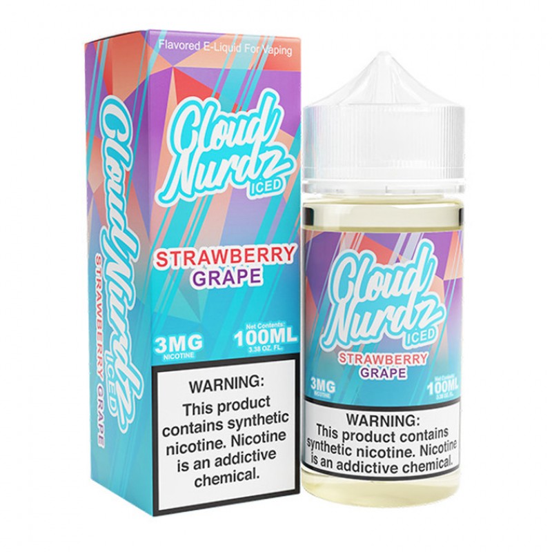 Grape Strawberry Iced by Cloud Nurdz E-Liquid