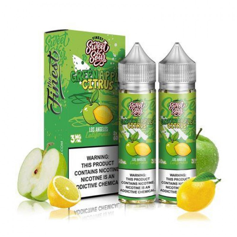 Green Apple Citrus by Finest Sweet & Sour E-Liquid