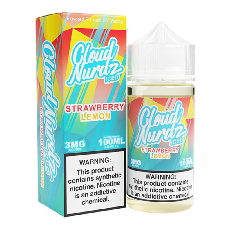 Strawberry Lemon Iced by Cloud Nurdz Ice TFN E-Liquid