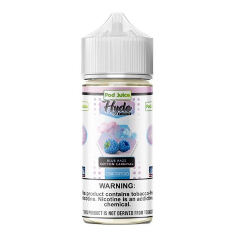 Blue Razz Cotton Carnival by Pod Juice - Hyde TFN Series 100mL