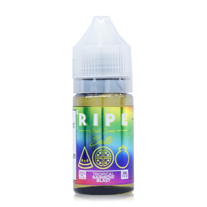 Tropical Rainbow Blast Salt By Ripe E-Liquid Gold Series