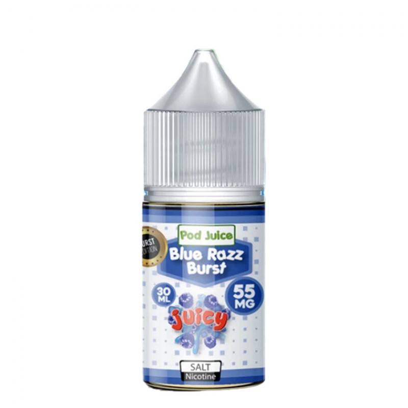 Blue Razz Burst Salt by Pod Juice E-Liquid