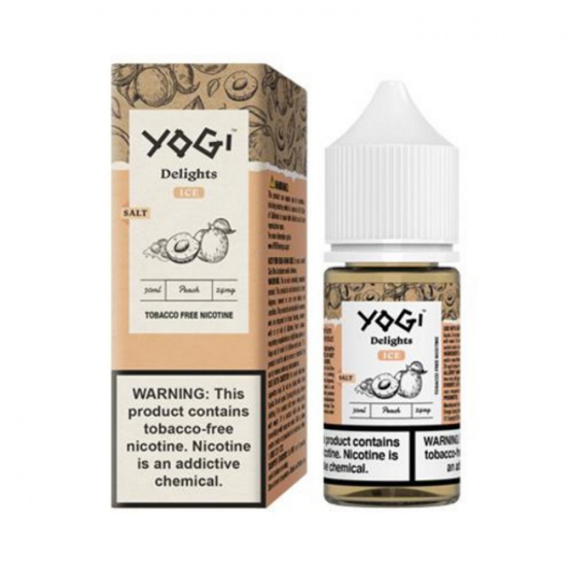 Peach Ice by Yogi Delights Tobacco-Free Nicotine Salt Series E-Liquid