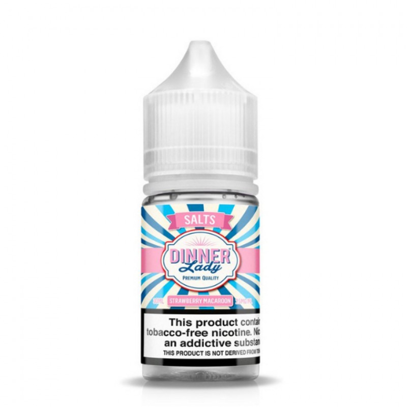 Strawberry Macaroon by Dinner Lady Tobacco-Free Nicotine Salt Series E-Liquid