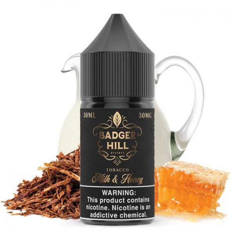 Milk and Honey by Badger Hill Reserve Salt E-Liquid