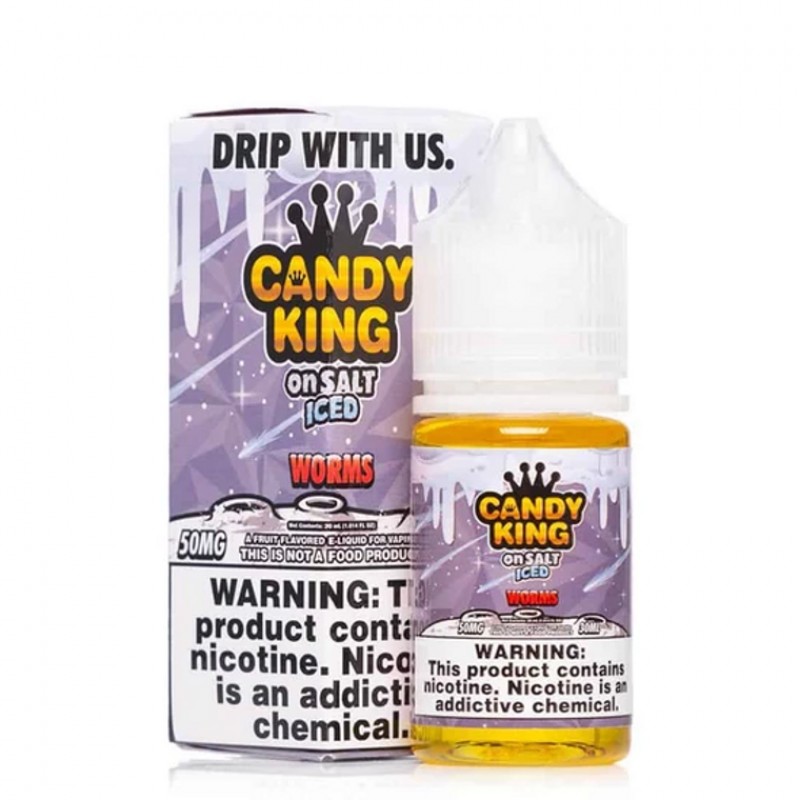 Sour Worms By Candy King On Salt ICED E-Liquid