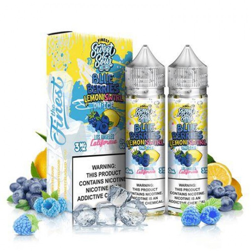 Blue Berries Lemon Swirl On Ice by Finest Sweet & Sour E-Liquid