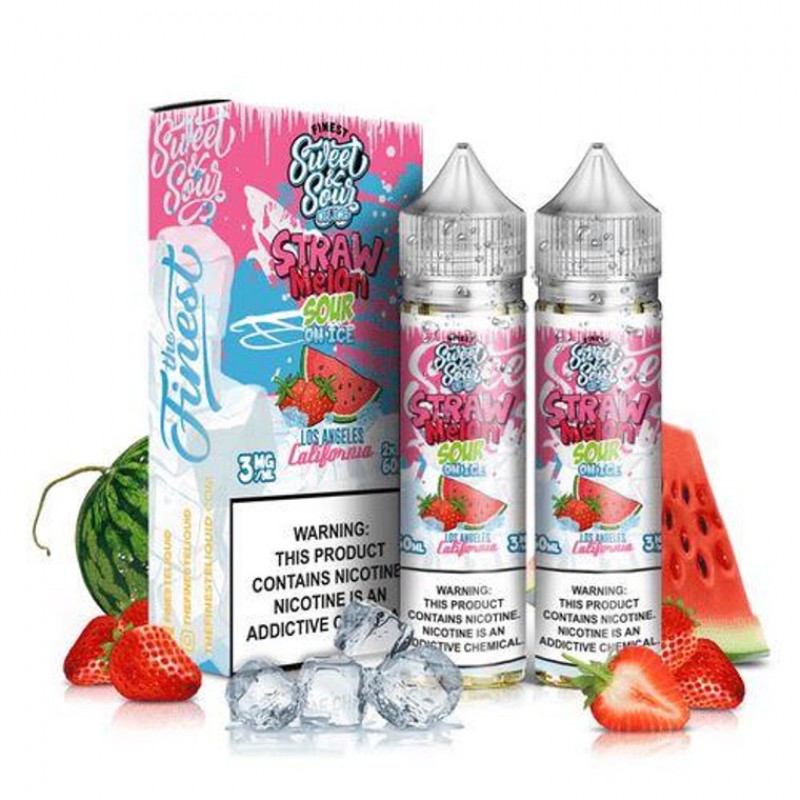 Straw Melon Sour on Ice By Finest Sweet & Sour E-Liquid