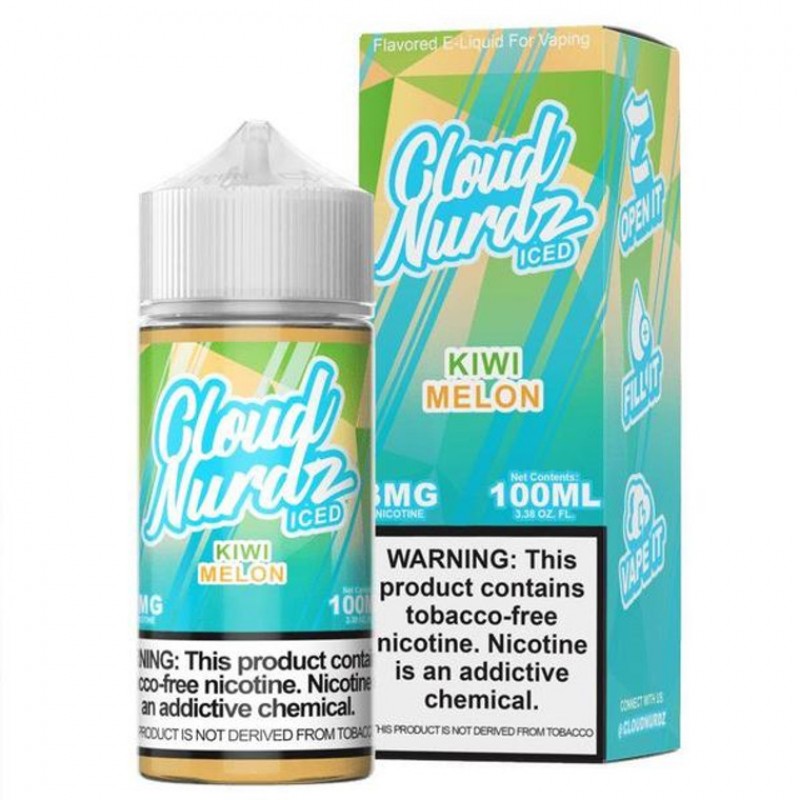 Kiwi Melon Iced by Cloud Nurdz Ice TFN E-Liquid