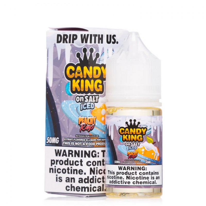 Peachy Rings By Candy King On Salt ICED E-Liquid