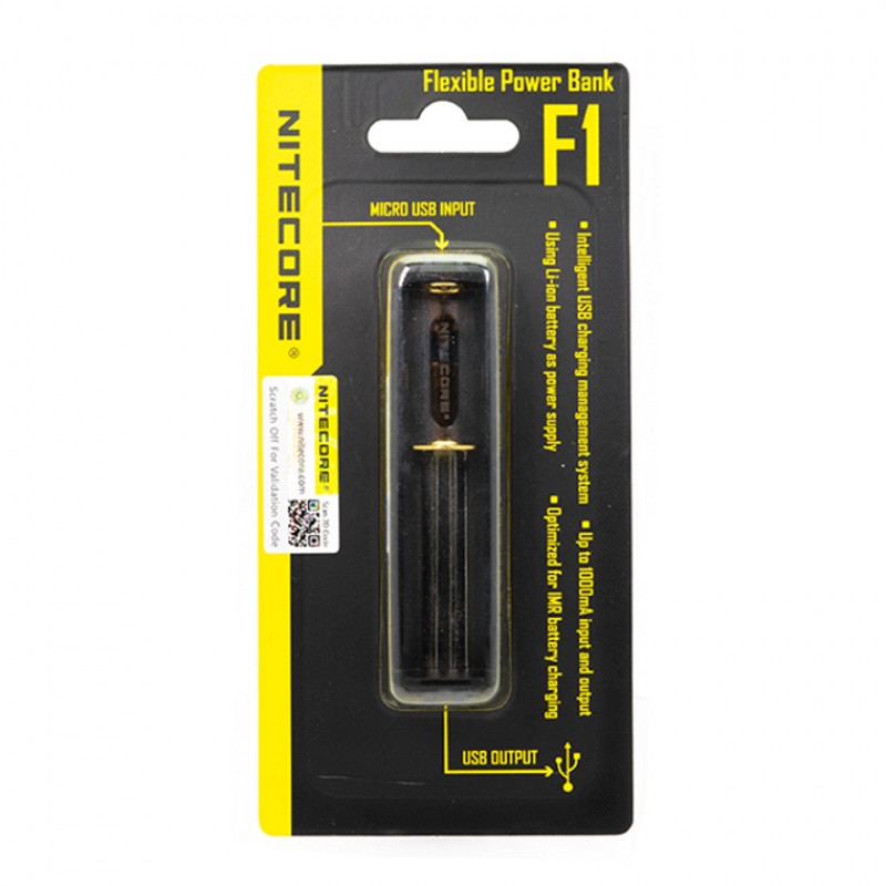 Nitecore F1 Flex Outdoor Charger (18650, 16340, 14500)