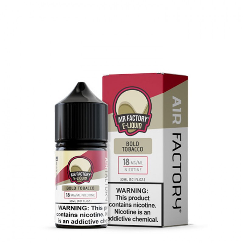 Bold Tobacco by Air Factory Salt E-Liquid | 30mL