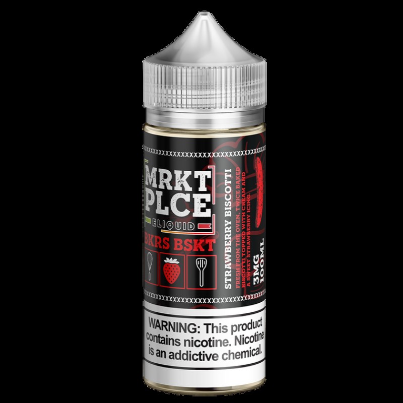 Strawberry Biscotti By MRKT PLCE Series E-Liquid