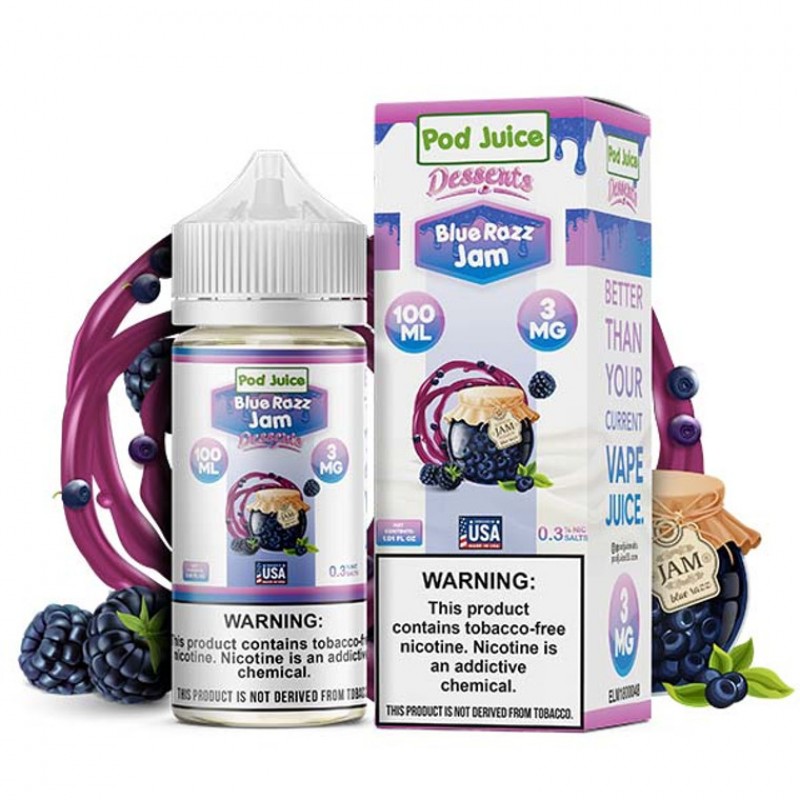 Pod Juice TFN Series 100mL - Blue Razz Jam