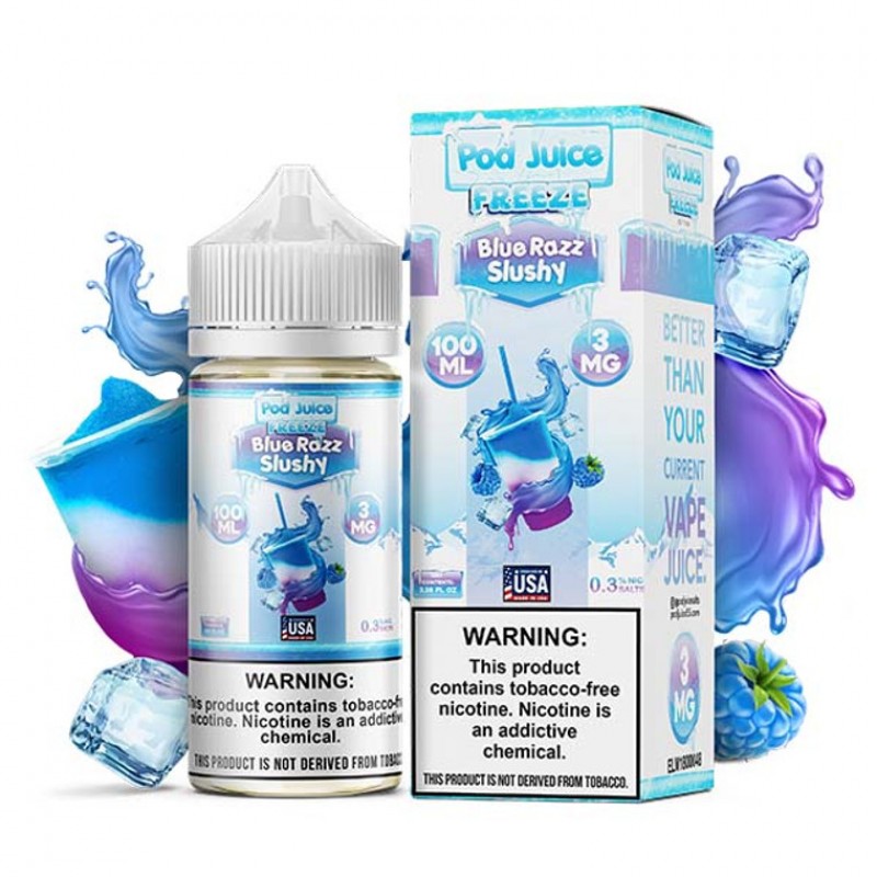 Pod Juice TFN Series 100mL - Blue Razz Slushy Freeze