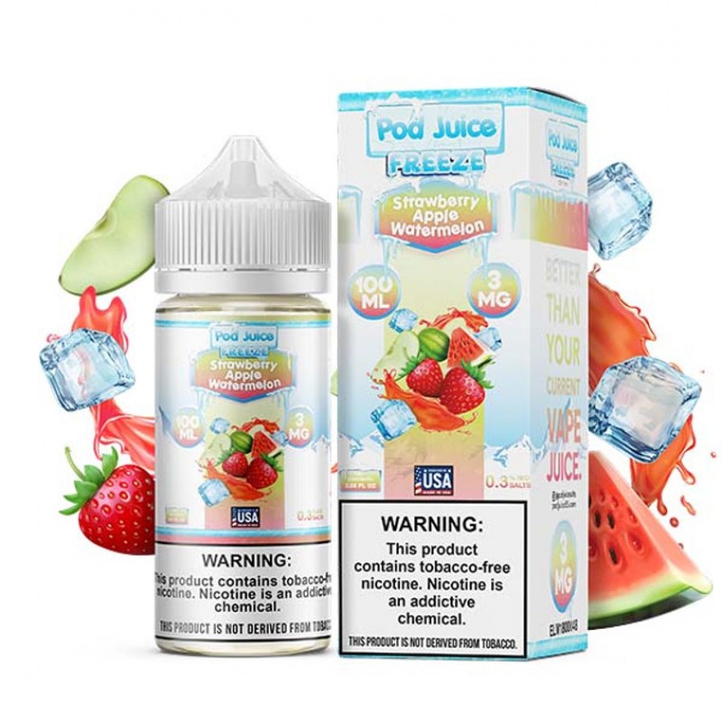 Pod Juice TFN Series 100mL - Strawberry Apple Watermelon Freeze