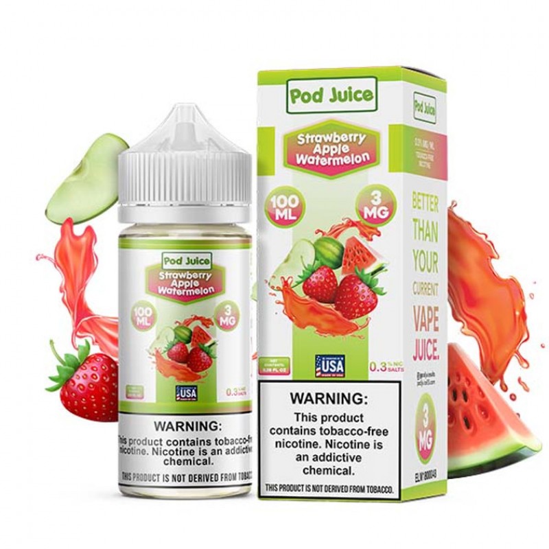 Pod Juice TFN Series 100mL - Strawberry Apple Watermelon