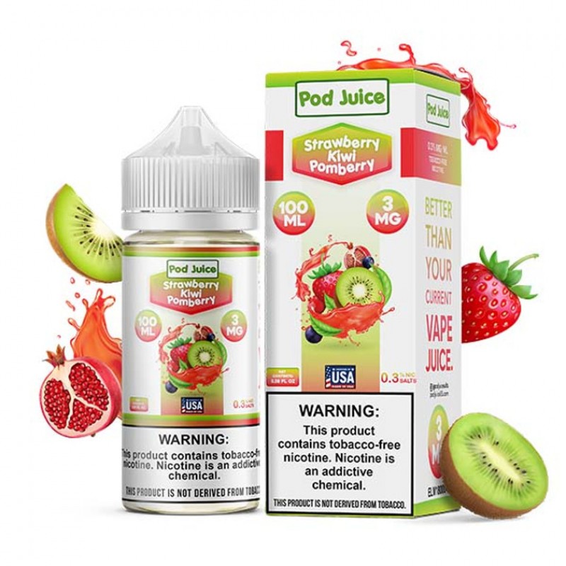 Pod Juice TFN Series 100mL - Strawberry Kiwi Pomberry