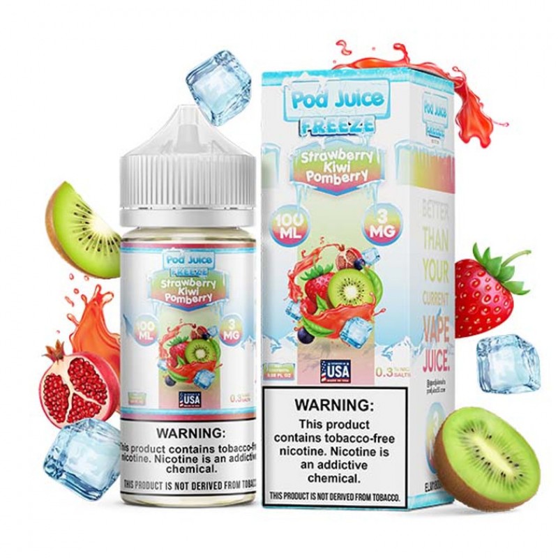 Pod Juice TFN Series 100mL - Strawberry Kiwi Pomberry Freeze