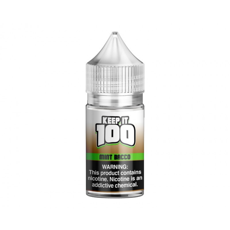 Mint Bacco By Keep It 100 TF-Nic Salt Series 30mL