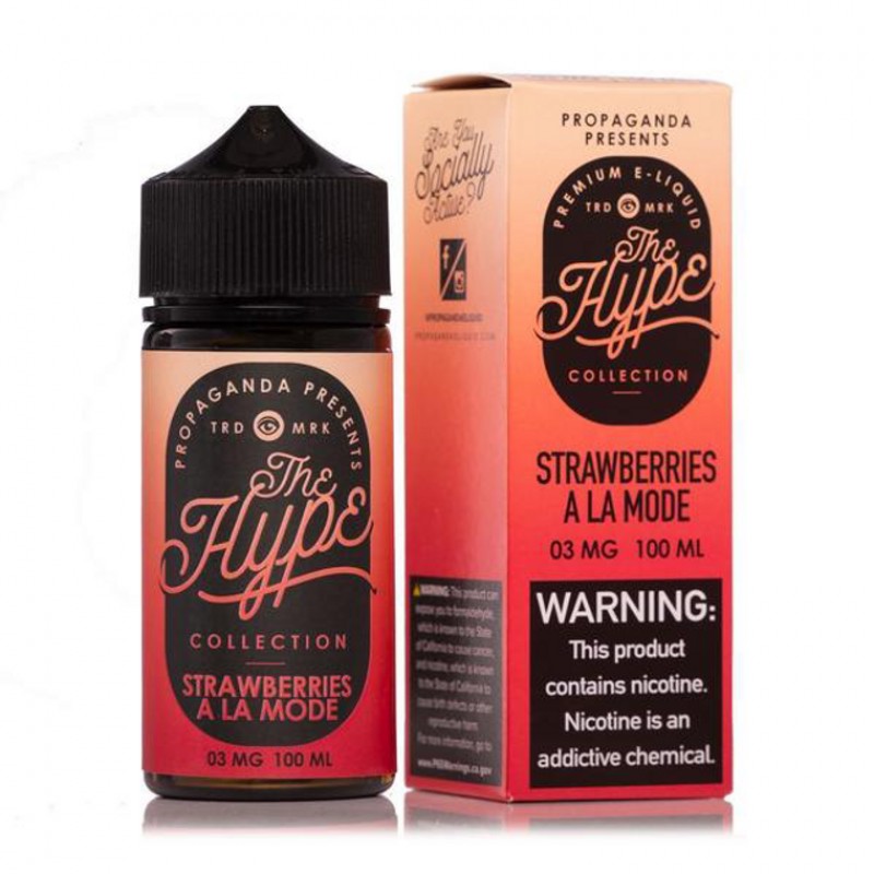 Strawberries A La Mode by The Hype Propaganda E-Liquid