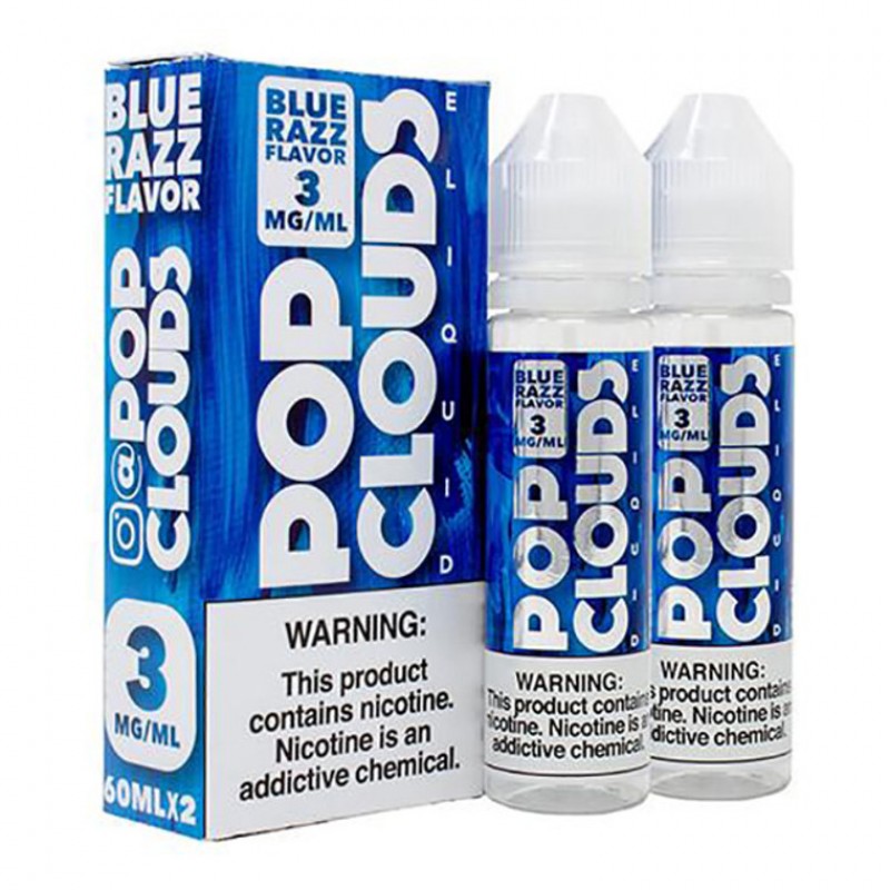 Blue Razz (x2 60mL) by Pop Clouds TFN E-Liquid