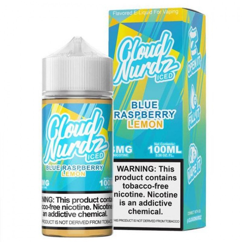 Blue Raspberry Lemon Iced by Cloud Nurdz Ice TFN E-Liquid