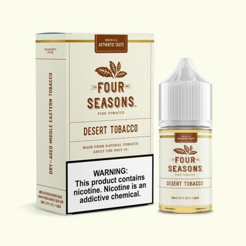 Desert Tobacco by Four Seasons Free Base Series | 30mL