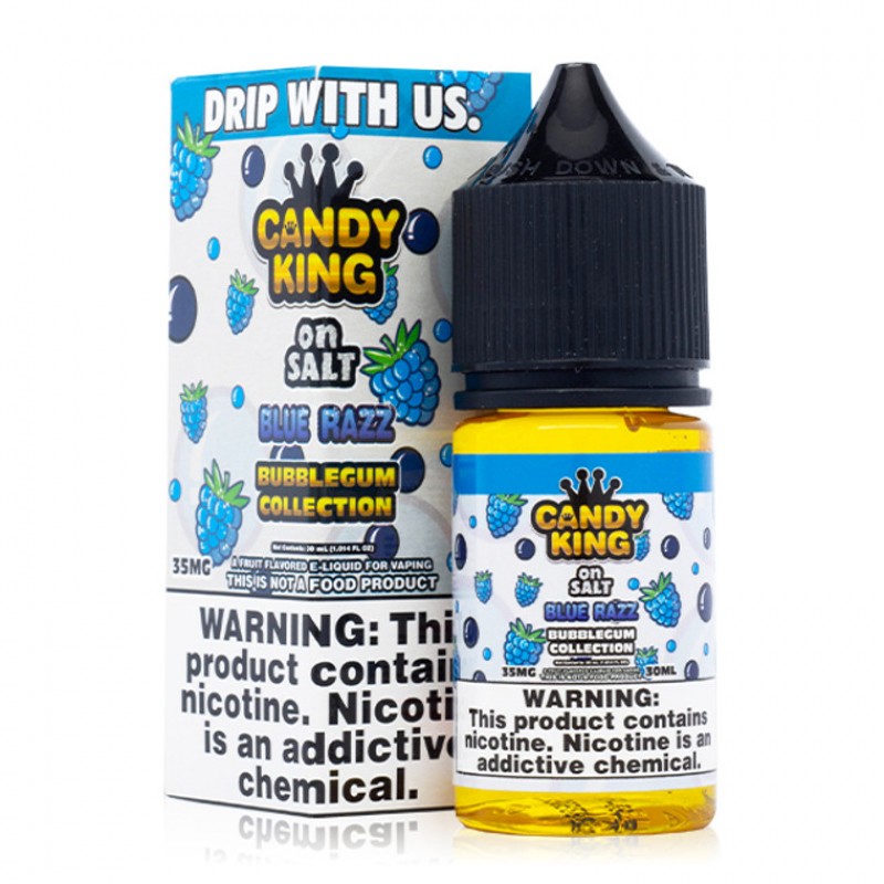 Blue Razz By Candy King Bubblegum Salt E-Liquid