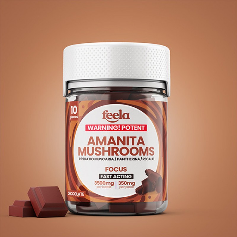 Feela – Amanita Mushrooms Chocolate 1:2:1 Ratio Muscaria/ Pantherina/ Regalis