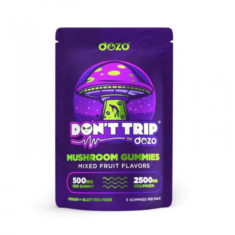 Dozo – Don’t Trip Mushroom Gummies – Mixed Fruit (5ct/2500mg)