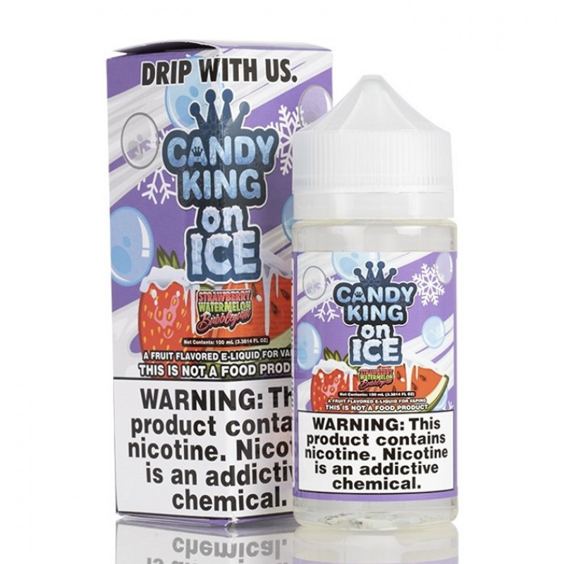 Strawberry Watermelon Bubblegum By Candy King On Salt ICED E-Liquid