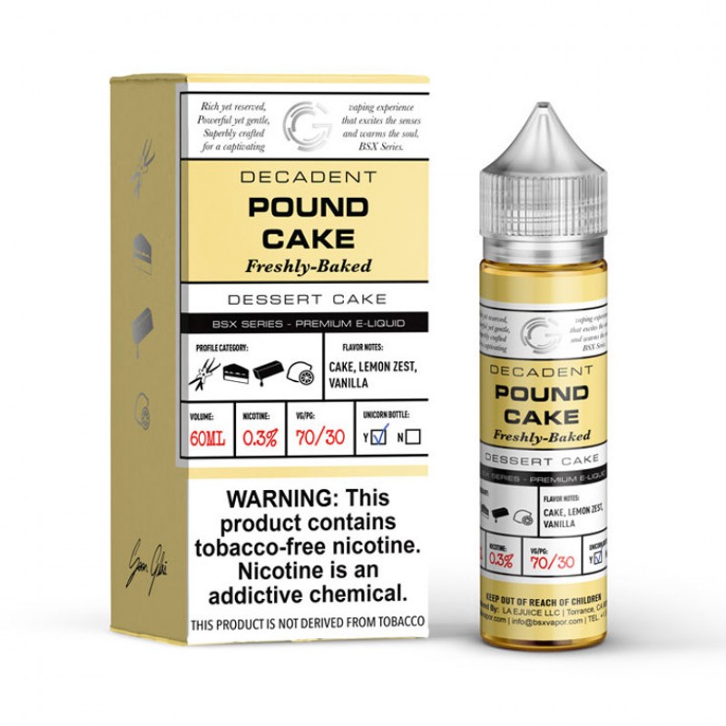 Pound Cake by GLAS BSX E-Liquid