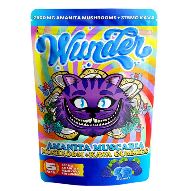 Wunder Amanita Muscaria Mushroom + Kava Gummies | 2,500mg Amanita Muscaria + 375 Mg Kava Per Bag