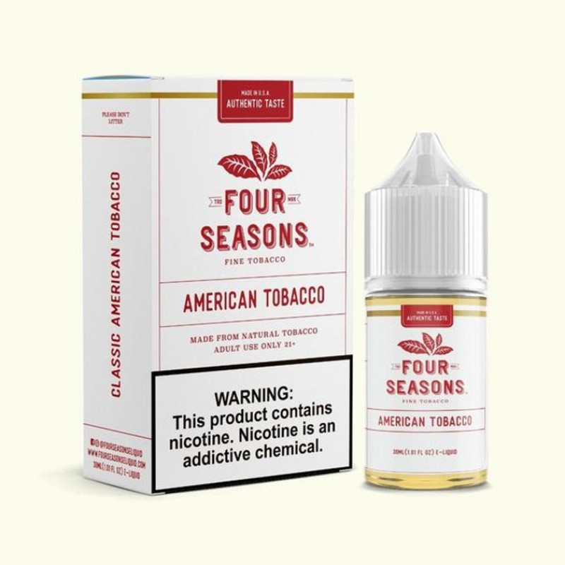 American Tobacco by Four Seasons Free Base Series | 30mL