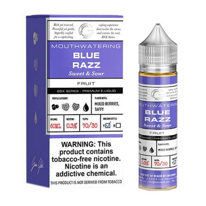 Blue Razz By GLAS BSX E-Liquid