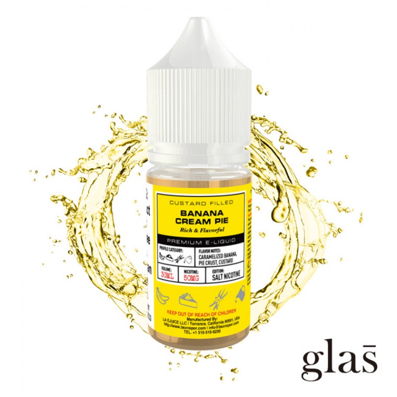 Banana Cream By GLAS BSX Salt E-Liquid