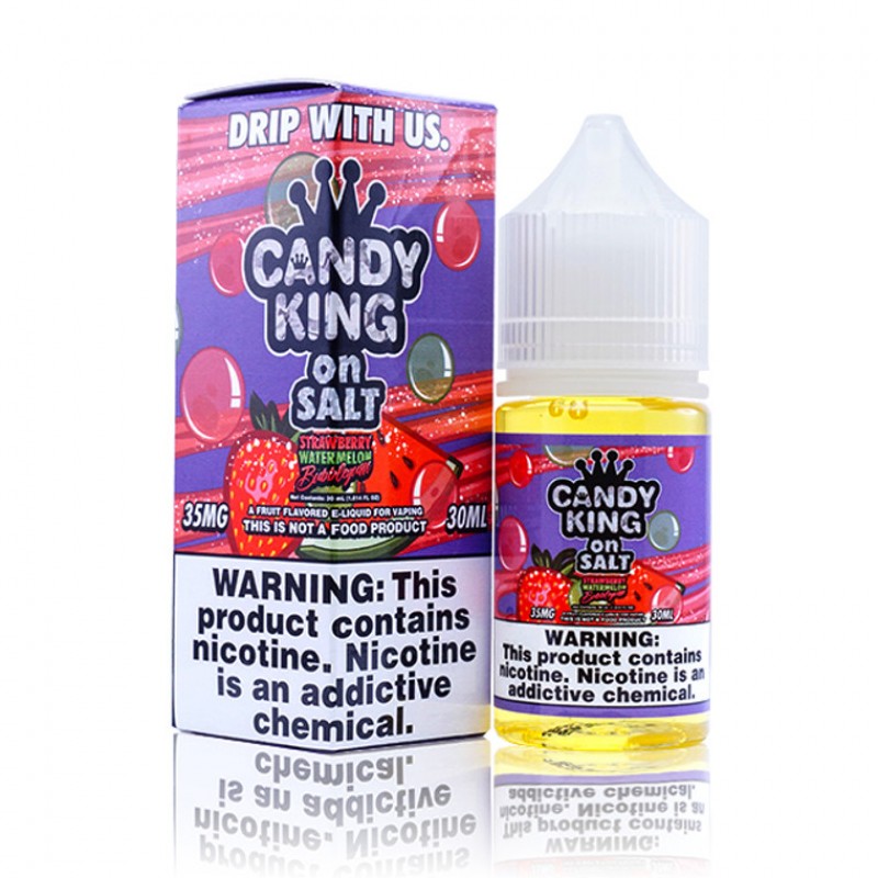 Strawberry Watermelon Bubblegum By Candy King On Salt E-Liquid