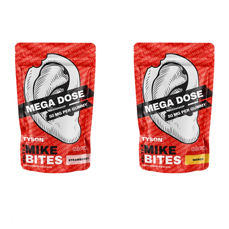 Tyson 2.0 D8 Mega Dose Mike Bites Gummies (20ct/1000mg)